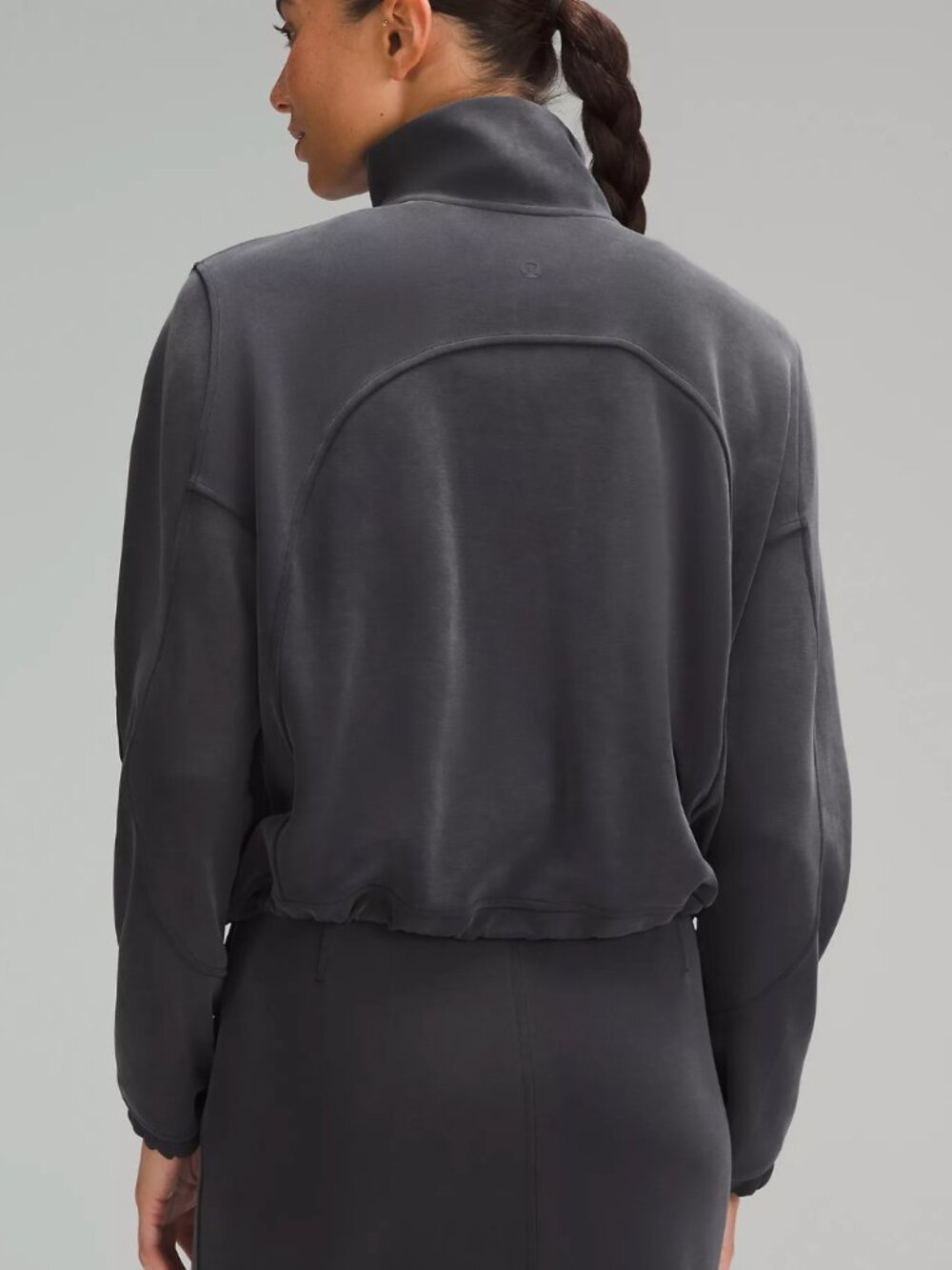 Lululemon Brushed Softstreme Half Zip Pullover Black Size L Large Black - Picture 3 of 12